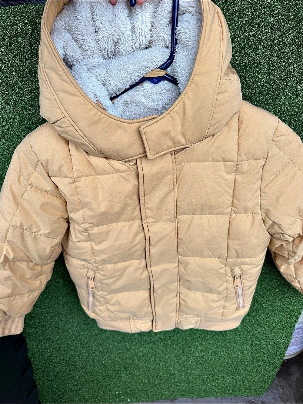 Abercrombie Kids Puffer Jacket yellow Size 5/6